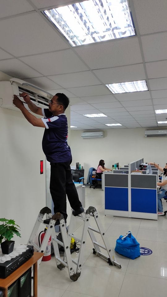 Wall mounted Split Type AC Installation